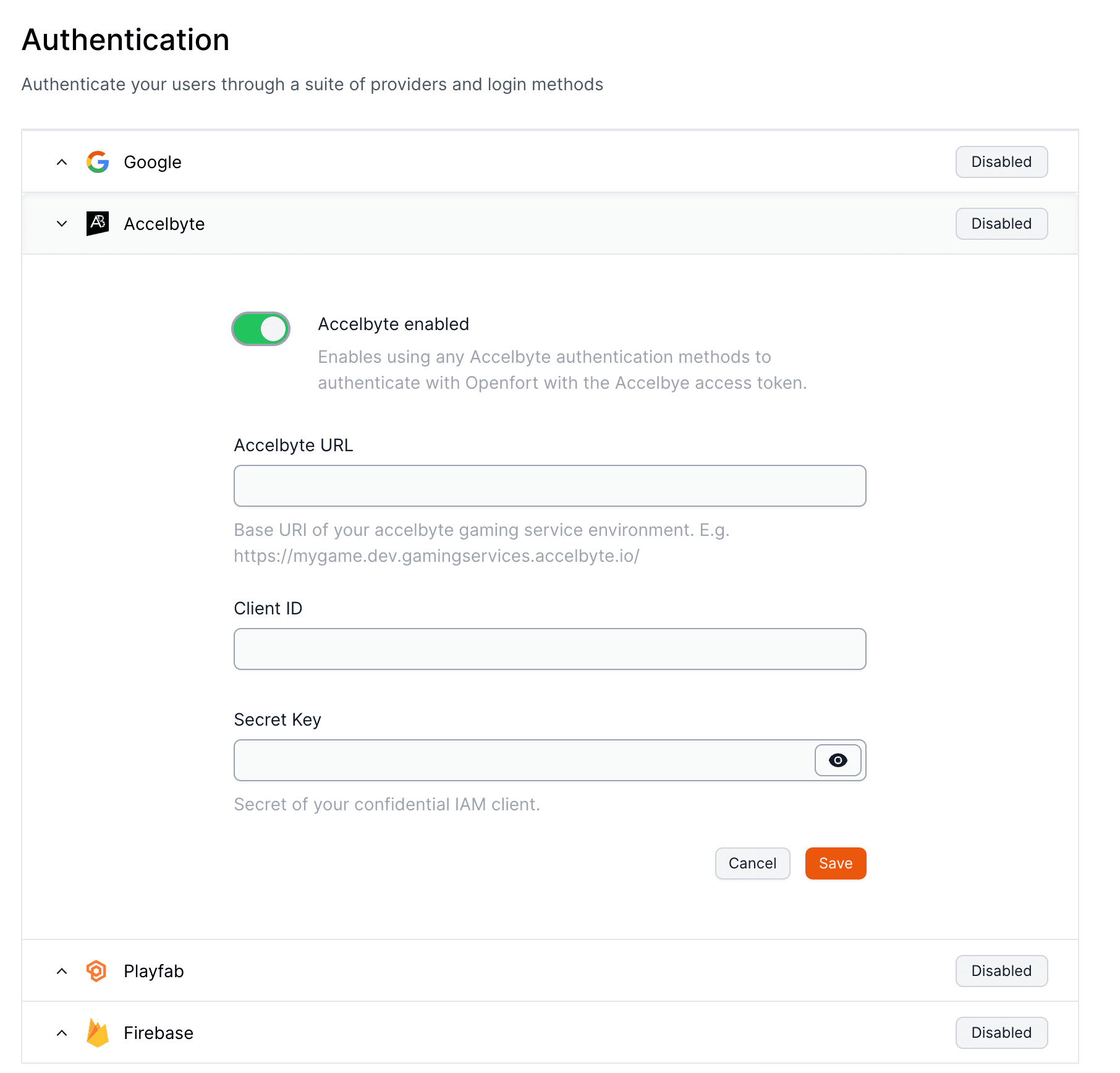 accelbyte auth