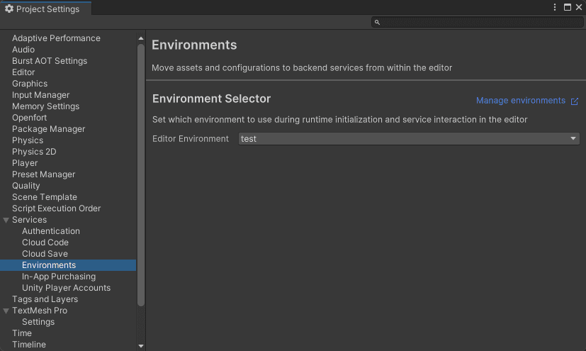 UGS environment