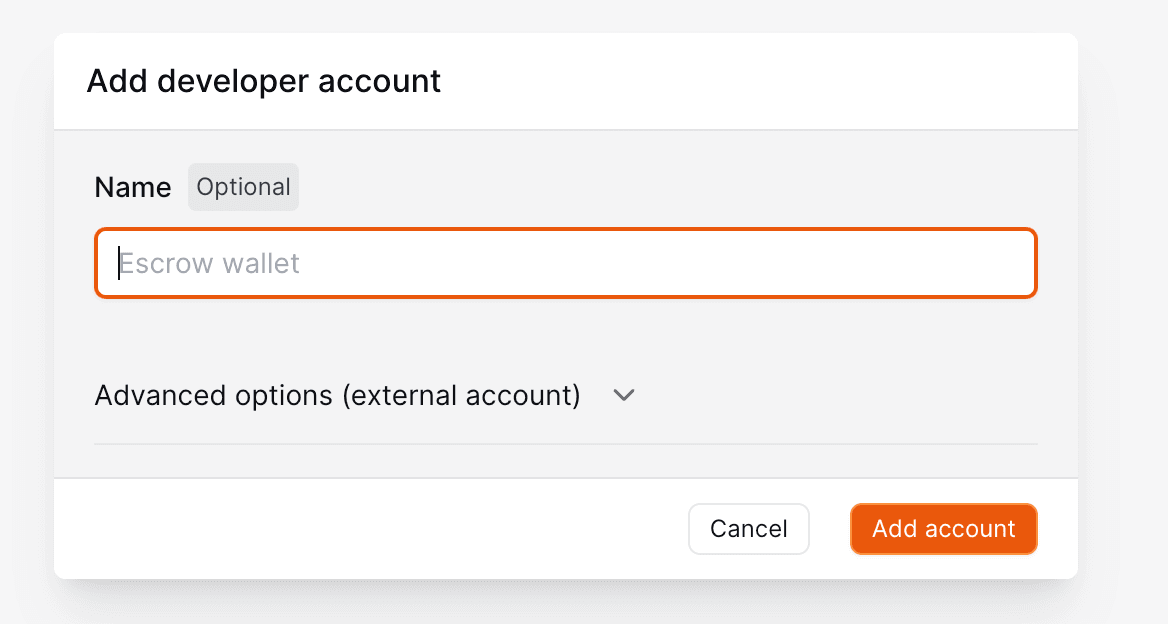 Backend wallet