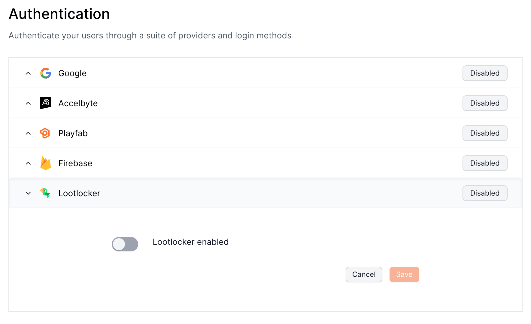 lootlocker auth