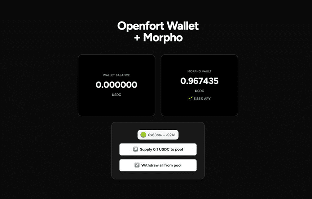 Morpho recipe interface